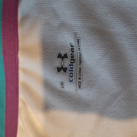 Under Armour Women's Shirt Cold Gear Aqua Blue Top Athletic Workout Large - Picture 5 of 12